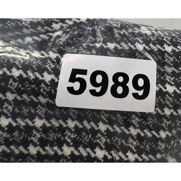 Ann Taylor Curvy Fit 14 NEW NWT Black Gray White Herringbone Pants - Picture 8 of 8